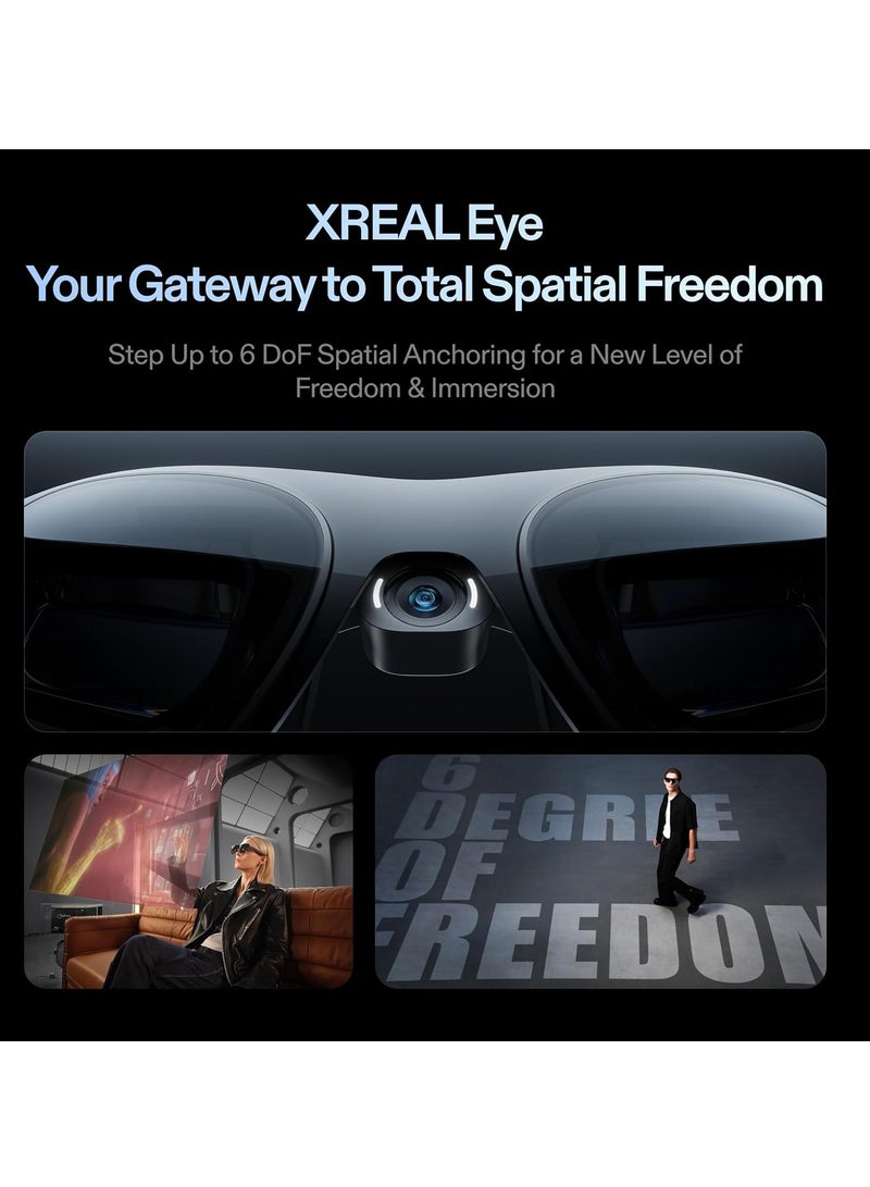 XREAL One Pro AR Glasses with X1 Chip, 3 Degrees of Freedom, 171°, 57° Viewing Angle, 120Hz, BOSE Sound, Sony OLED Display, 3 Modes Adjustment, Compatible with PS5, Nintendo Switch 2, iPhone 16/15, Steam Deck, PC, Android and iOS - Size M - Image 4